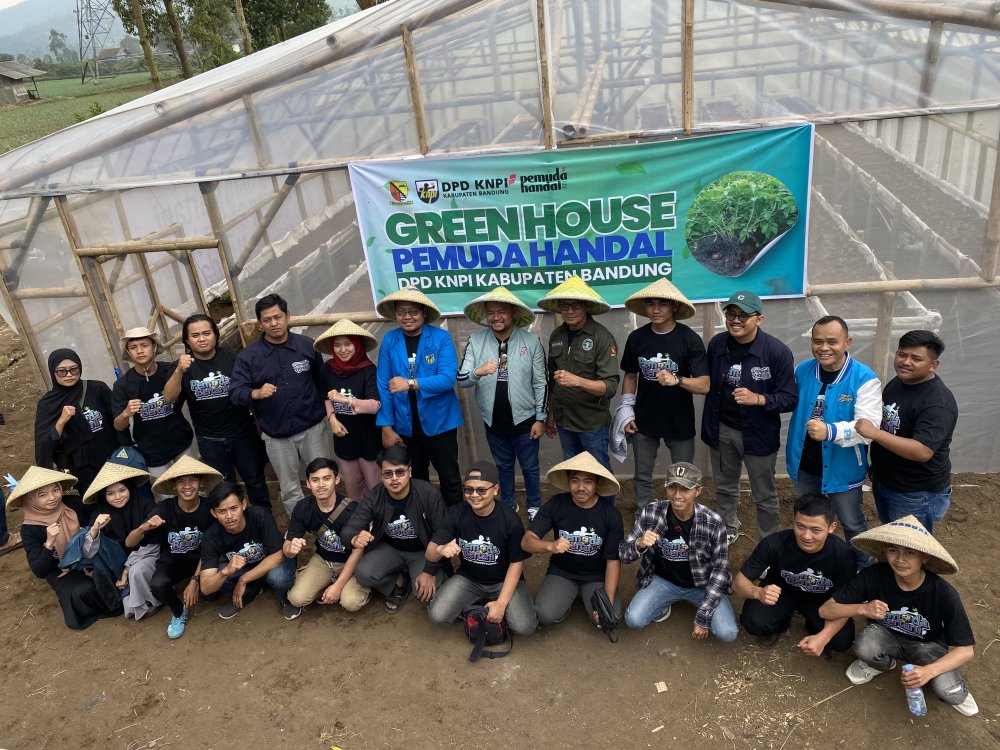 KNPI Kab. Bandung Luncurkan Green House Pemuda Handal, Rifki Fauzi: Ini Bentuk Cinta Kami pada Lingkungan