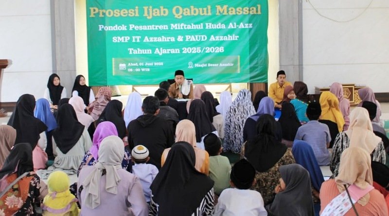 Ijab Qobul Masal Santri Baru Ponpes Miftahul Huda Al-Azz Ibun