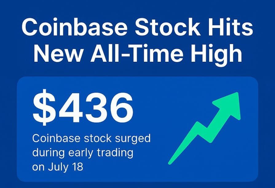 Coinbase Stock Hits New All-Time High Amid Crypto Legislative Wins