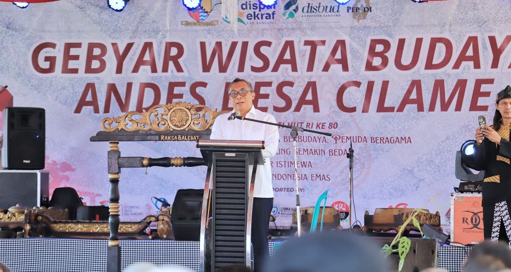 Anggota DPR RI Ahmad Najib Apresiasi Gebyar Expo Wisata Budaya Desa Cilame