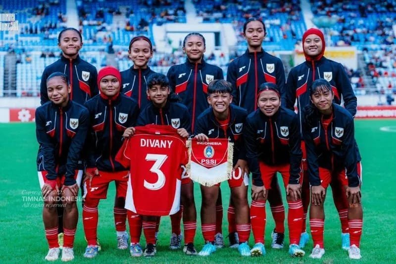 Timnas Putri U-20 Menang Telak 4-0 atas Turkmenistan