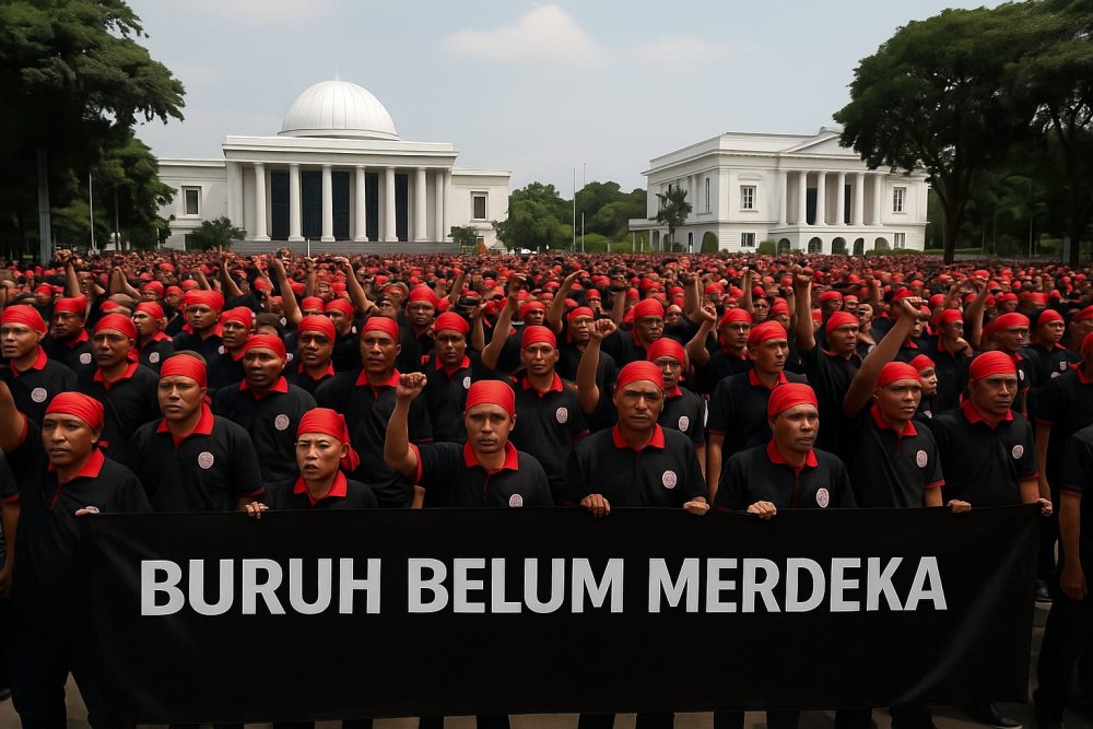 Demo Buruh 28 Agustus Kepung Istana, 6 Tuntutan Mengguncang Pemerintah