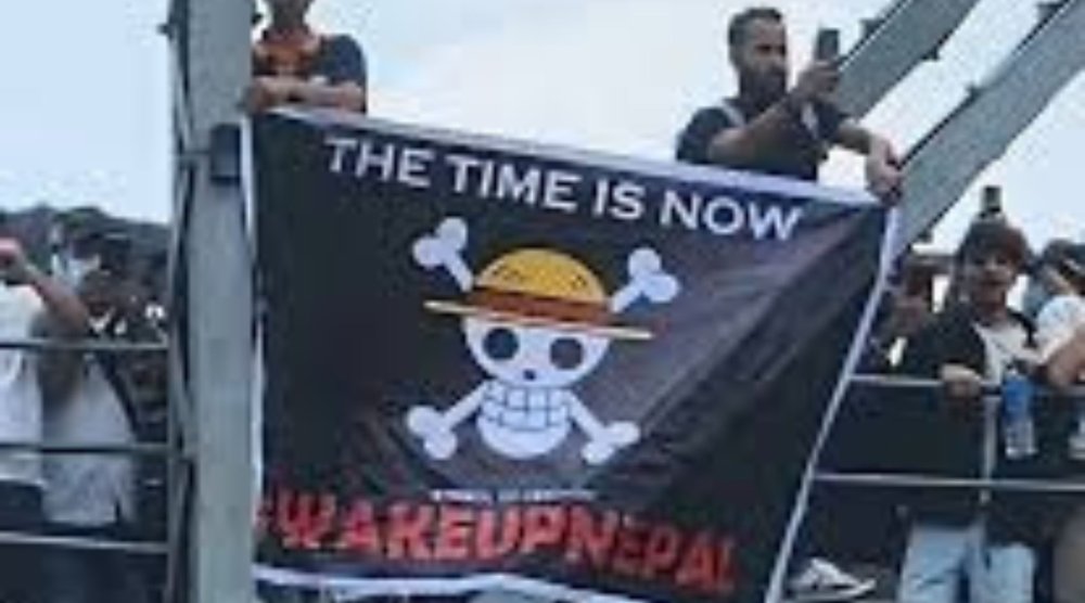 Setelah Indonesia, Kini Bendera One Piece Warnai Aksi Protes di Nepal