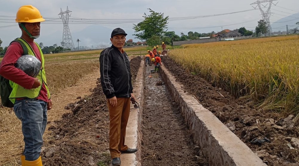 Saluran Irigasi Baru di Solokanjeruk, Dorong Produktivitas Pertanian Kabupaten Bandung