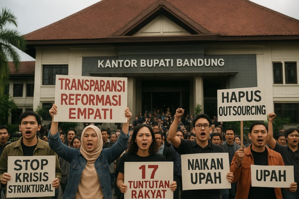 Gerakan Masyarakat Kabupaten Bandung, Rencanakan Aksi Demo di Komplek Pemda, Ini Tuntutannya