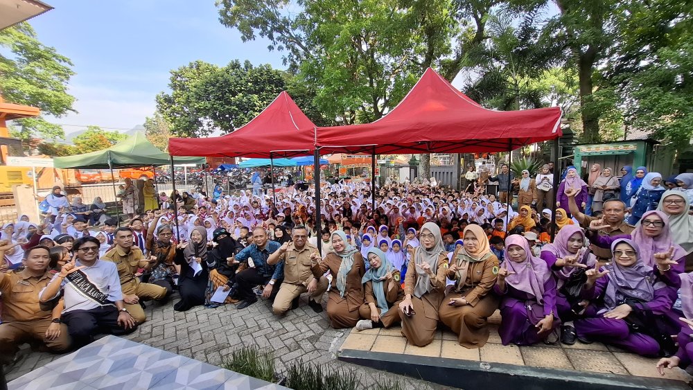 Gebyar Hari Kunjung Perpustakaan, 700 Pelajar Meriahkan Kegiatan di Kabupaten Bandung