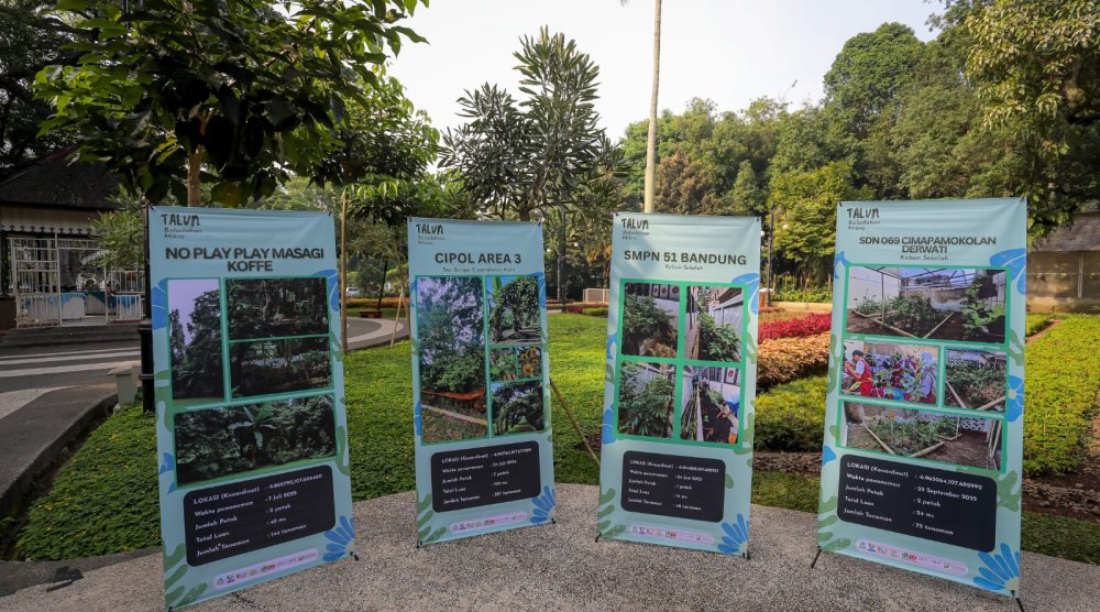 Kawasan Balai Kota Bandung Resmi Miliki Talun Baladahan Mikro