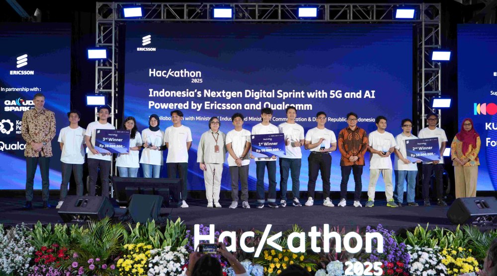 Ericsson, Qualcomm,Kemenperin, dan Komdigi Mengumumkan Pemenang Hackathon 2025