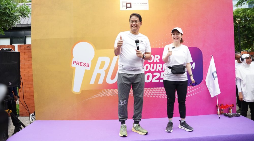 Menteri Keuangan Purbaya Yudhi Sadewa Dukung Gerakan Jurnalisme Berkualitas di Fun Run For Good Journalism 2025