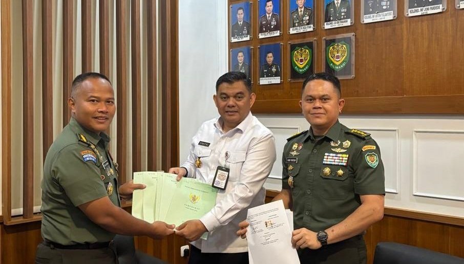 Kodam III/Siliwangi Serahkan Aset BMN Tanah dan Sertifikat Hak Pakai SMA Taruna Nusantara Kepada Biro Umum Setjen Kemhan