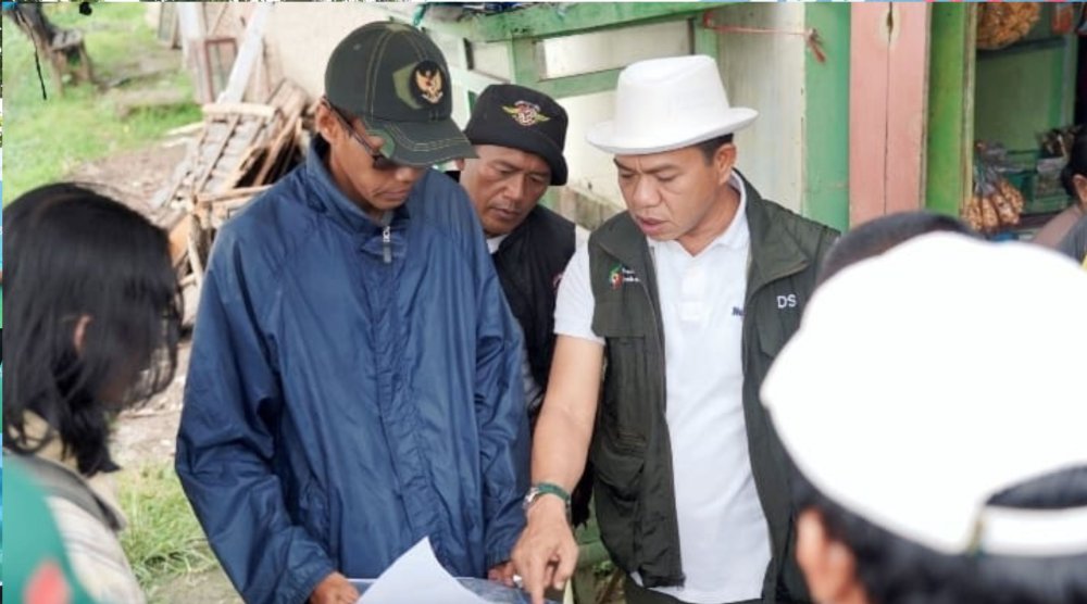Bupati Kang DS Tinjau Lokasi Banjir di Kabupaten Bandung