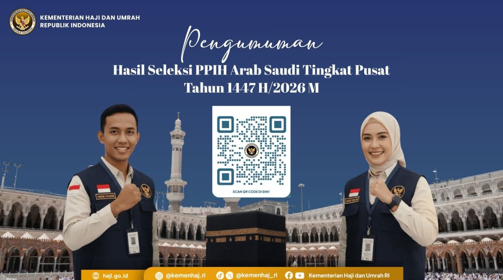 Daftar Lengkap Hasil Seleksi PPIH Arab Saudi Tingkat Pusat Tahun 2026