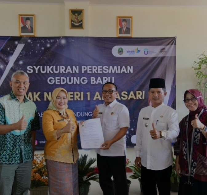SMKN 1 Arjasari Miliki Gedung Baru, Kadisdik Jabar Tekankan Pentingnya Growth Mindset