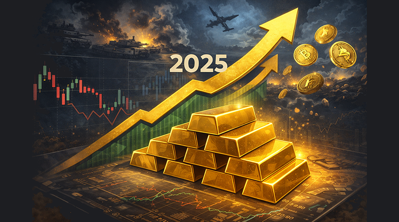 Tahun 2025 Emas Masih Jadi Benteng Aman, Kripto Tetap Berisiko