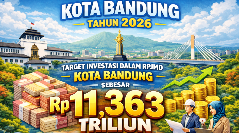 Tahun 2026, Target Investasi di Kota Bandung Sebesar Rp11,363 Triliun
