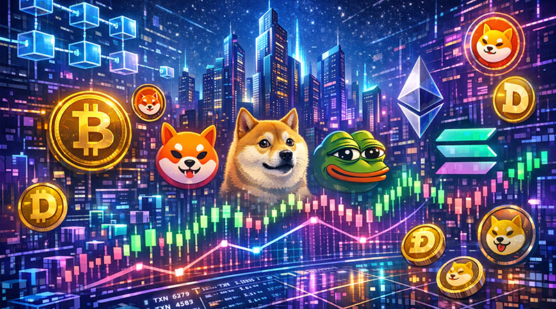 Transaksi Kripto 24 Jam Terakhir Melonjak, Meme Coin Solana Dominasi Perdagangan