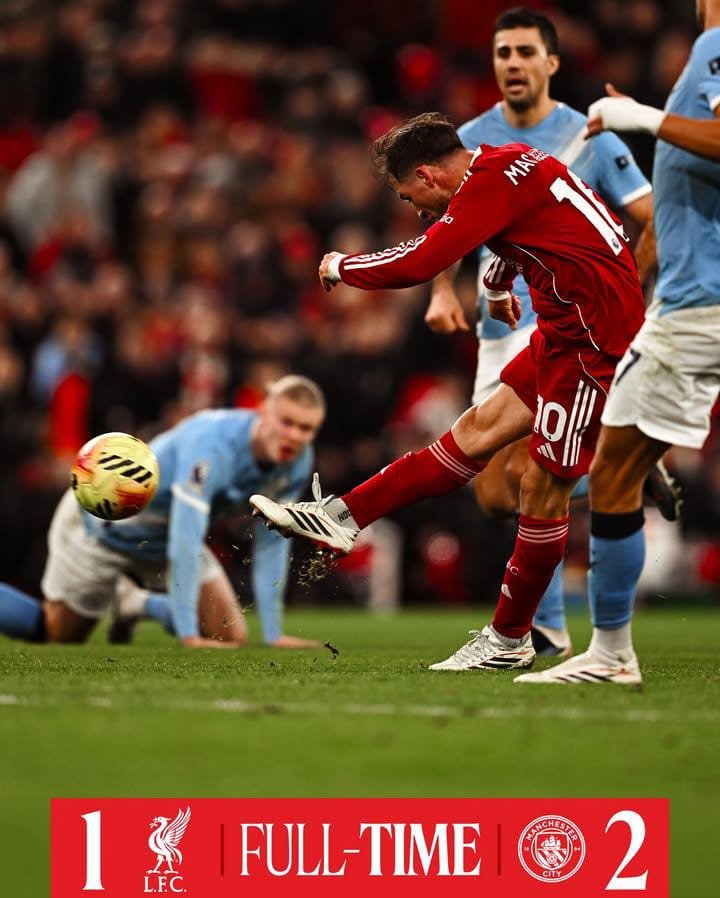 Dua Puluh Menit yang Mengguncang Anfield: Mental Juara Manchester City Membalikkan Nasib Liverpool