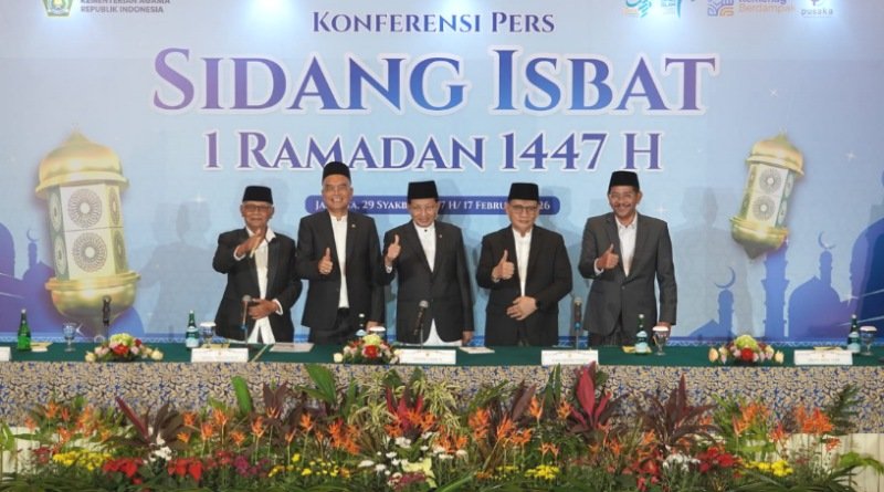 Pemerintah Tetapkan 1 Ramadan 1447 H Jatuh 19 Februari 2026