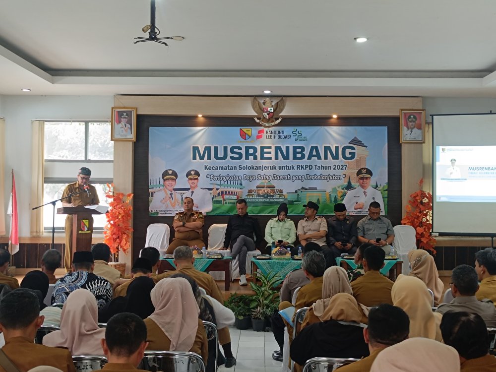 Kadisperdagin Sampaikan Paparan Bupati Bandung di Musrenbang Solokanjeruk