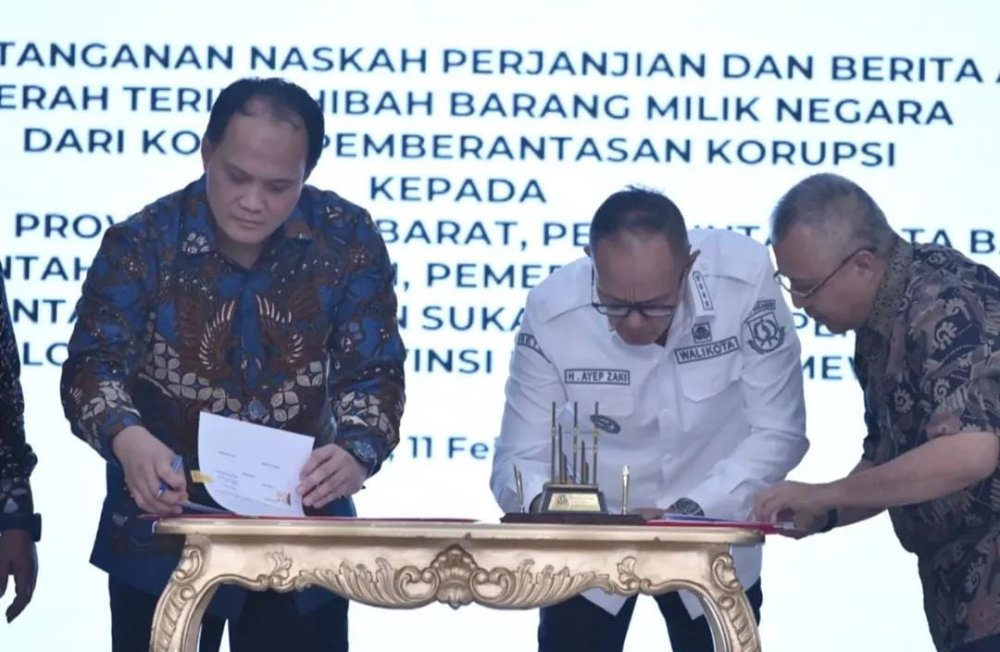 Pemkot Sukabumi Terima Hibah Tanah dari KPK