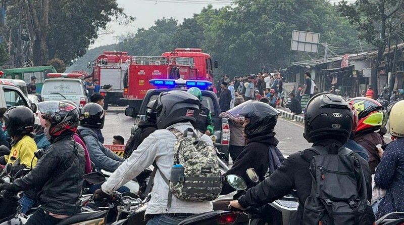 Kebakaran Hebat di Soekarno-Hatta, Akses Jalan Ditutup