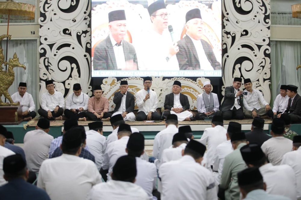 Peringatan Nuzulul Qur'an 1447 H, Kang DS: Nilai Agamis Pondasi Utama Kebijakan Pemkab Bandung