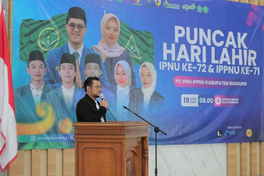 Ketua KNPI Puji Peran Kritis dan Sosial IPNU-IPPNU Kab. Bandung di Harlah 2026