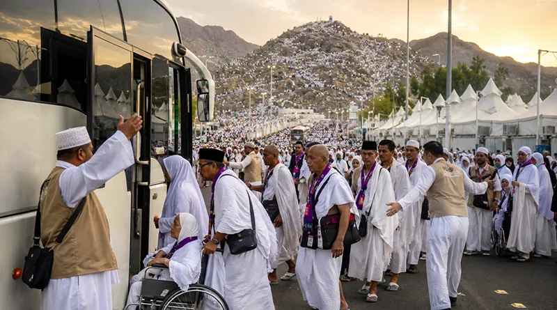 Usai Wukuf di Arafah, Jemaah Lansia Langsung ke Mina