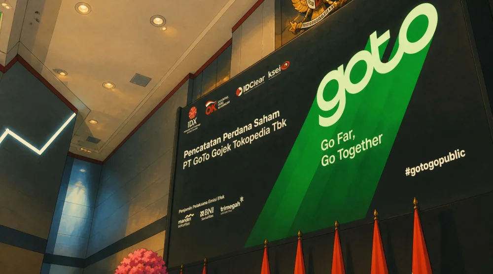 Saham GOTO Anjlok di Tengah Tekanan Regulasi Baru