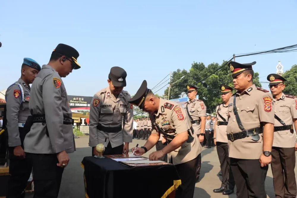 Kasat Lantas, Reskrim hingga Lima Kapolsek di Polres Sukabumi Kota Berganti