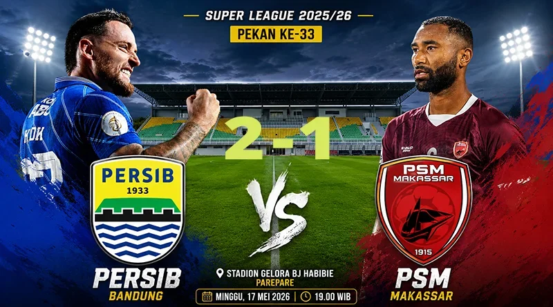 Persib Menang Dramatis di Parepare!