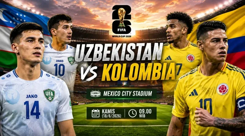 Kolombia Taklukkan Uzbekistan dan Kuasai Puncak Grup K
