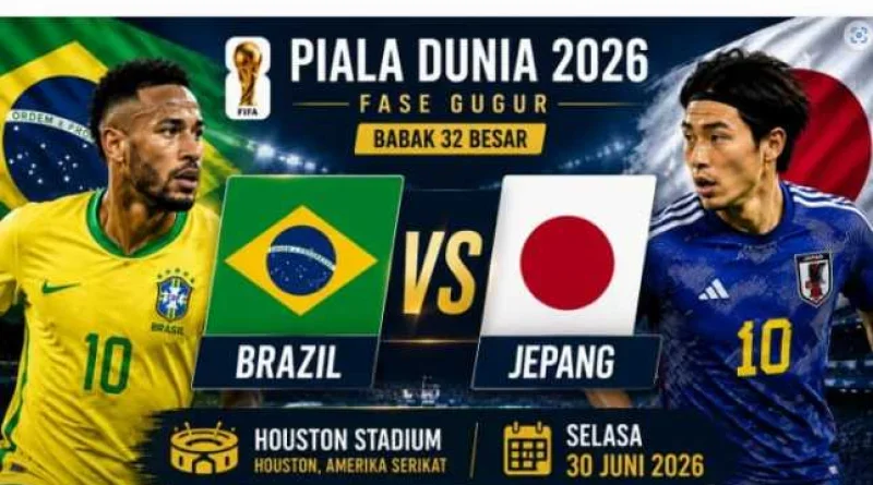 Jadwal Brasil vs Jepang di Babak 32 Besar Piala Dunia 2026