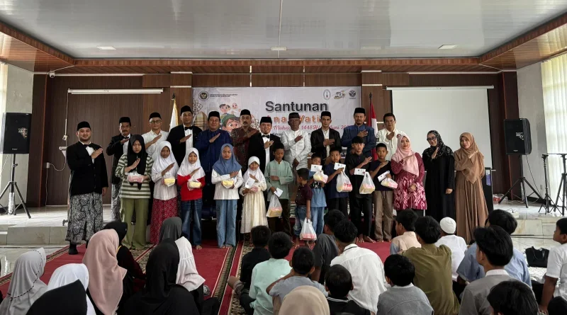 Kantor Kemenhaj Sukabumi Gelar Santunan Anak Yatim, Dirangkaikan Syukuran Kepulangan Haji