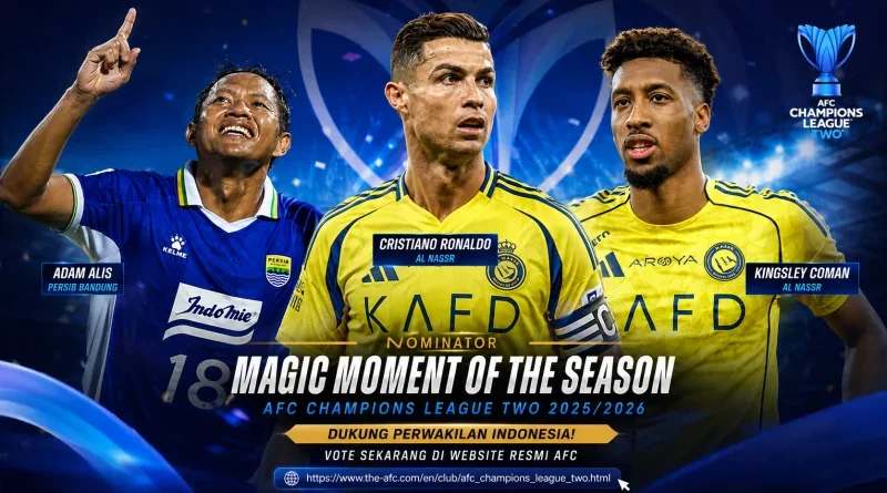 Adam Alis Tantang Ronaldo dan  Kingsley di Panggung Asia