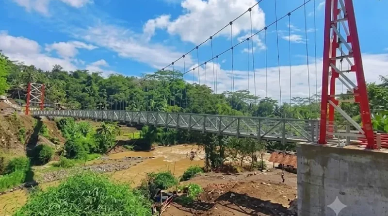 Kades Wanasigra Masih Tutup Jembatan Gantung di Ciamis, Ini Sebabnya