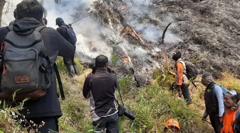 Kebakaran Bromo Capai 742 Hektare, Tiga Helikopter Dikerahkan