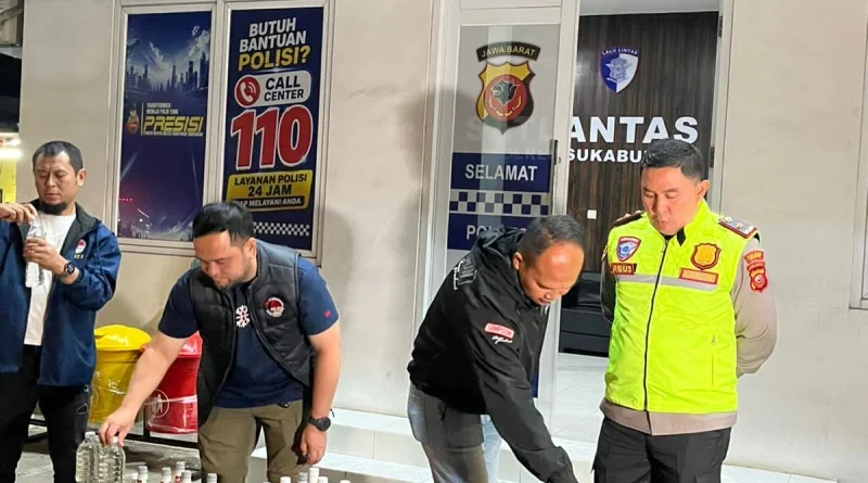 Satres Narkoba Polres Sukabumi Amankan 276 Botol Miras