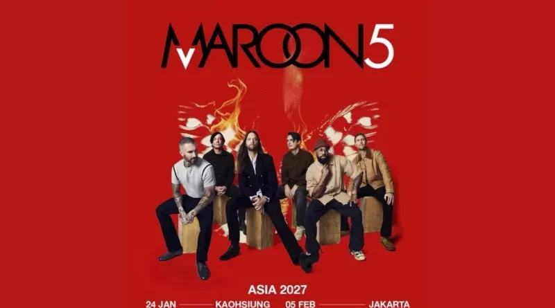 Maroon 5 Gelar Konser di Jakarta pada 5 Februari 2027