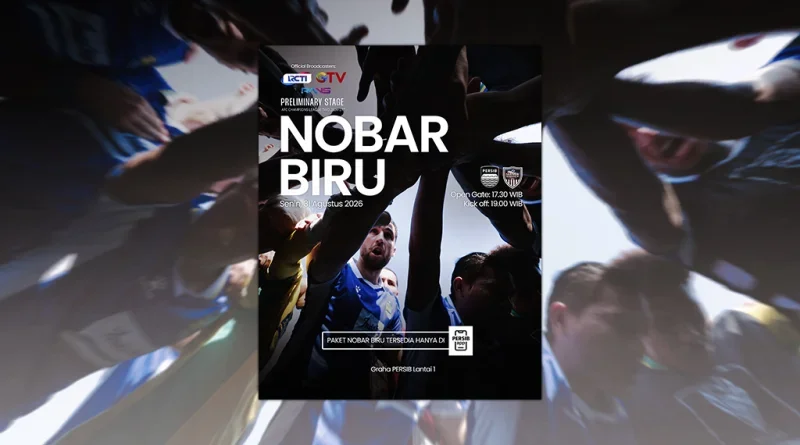 Nobar Biru Persib vs Manila Digger Hadir di Tiga Kota