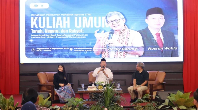Rocky Gerung Ajak Taruna STPN Memahami Filosofi dan Makna Tanah