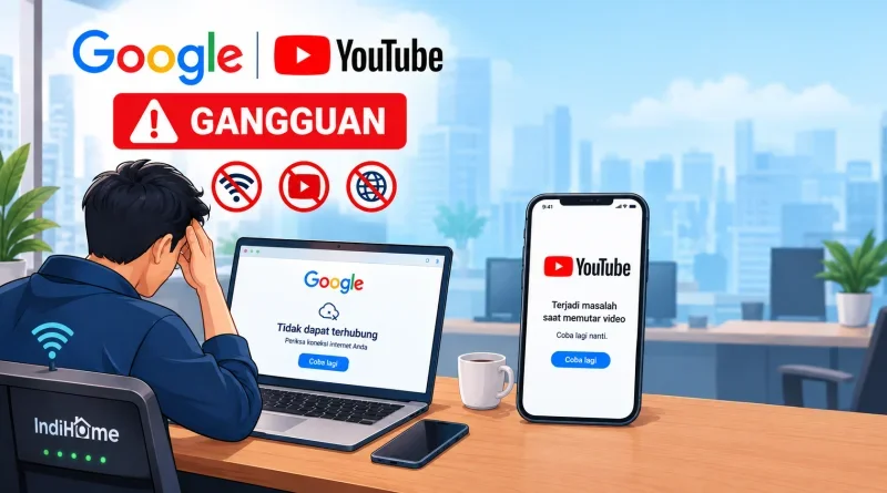 Google dan YouTube Gangguan, Ini Penjelasan IndiHome