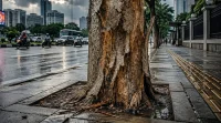 Pohon Dikuliti di Jalan Pahlawan, Pemkot Bandung Turun Tangan
