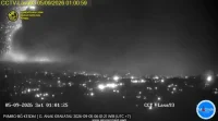 CCTV Gunung Anak Krakatau Rusak Terkena Material Erupsi