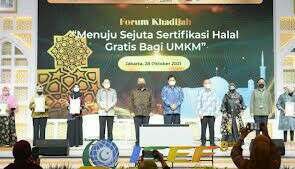 Peluncuran Gerakan 1 Juta Sertifikasi Halal Gratis bagi UMK