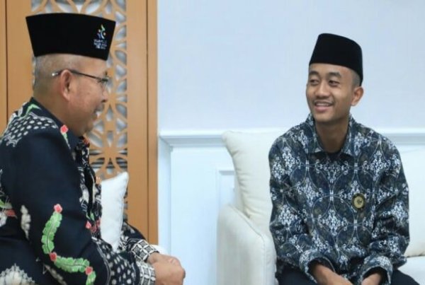 Sehari Menjadi Menag, Afi Terima Rektor IAIN Pontianak