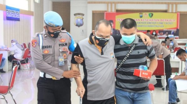 Pemeriksaan Kesehatan Berkala Anggota Polrestabes Surabaya