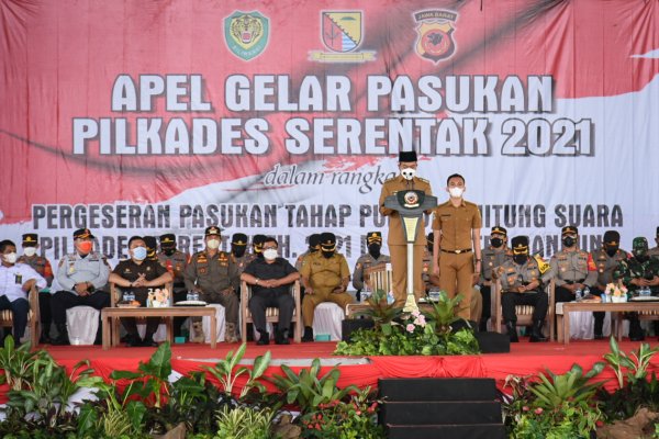 1.144 Personel Siap Amankan Pilkades Serentak Kabupaten Bandung
