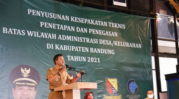 Pemkab Bandung Segera Tetapkan Penegasan Batas Wilayah Desa dan Kelurahan