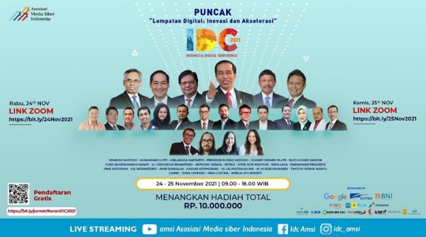 Puncak IDC AMSI 2021 akan Dibuka Menko Perekonomian Airlangga Hartarto